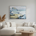Quadro scogliera Gallery in soggiorno moderno stile costiero
