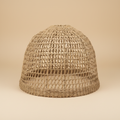 Paralume a cupola in seagrass naturale intrecciato a mano