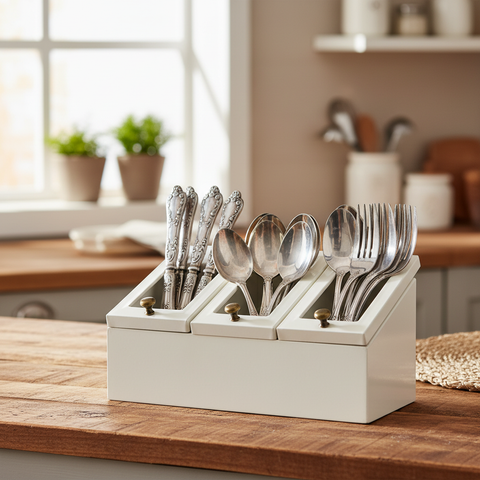 Porta posate Friendly su tavolo da pranzo