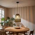 Lampadario Cartagena in ambiente con luce accesa che crea atmosfera