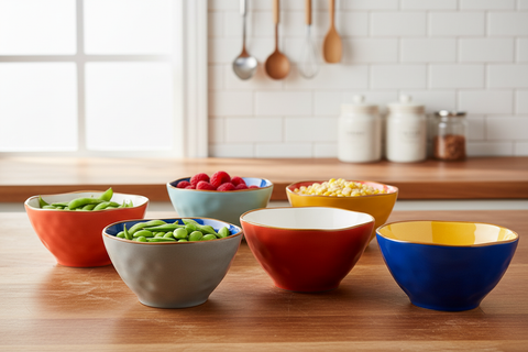 Insalatiere in cucina - colori originali