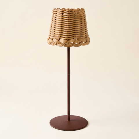 Svampitella - Sombrero Abat Jour Touch Natural con Base de Café