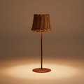 Lampada Svampitella fungo naturale sfondo beige