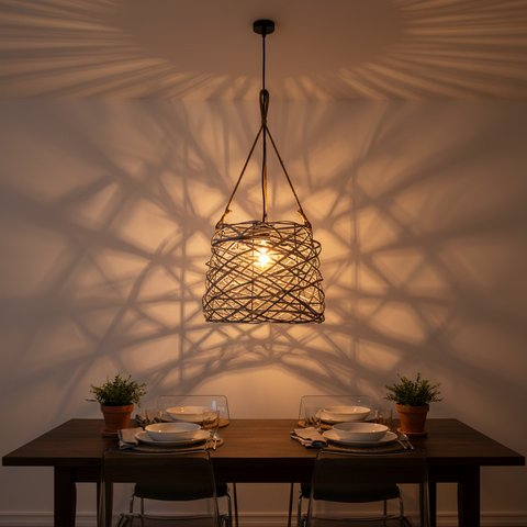 Lampadario vimini lifestyle