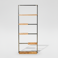 Libreria industriale - sfondo grigio