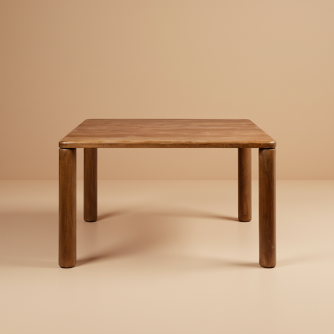 Liverpool Tavolo Quadrato Gambe Tonde - Sfondo Neutro