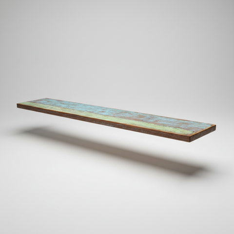 Mensola Legno Recupero - Sfondo Grigio Chiaro