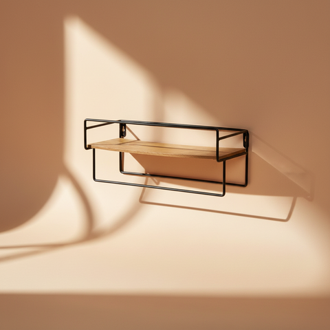 Mensola sfondo neutro