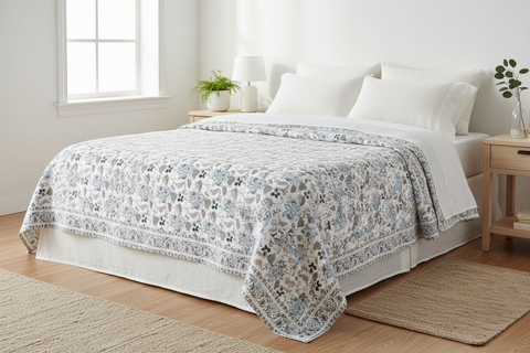 Mezzero come copriletto matrimoniale