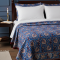 Mezzero floreale blu bordeaux - ambientata