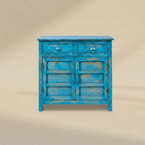 Mobile Azzurro – sfondo console beige