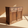 Mobile teak 2 sportelli sfondo neutro