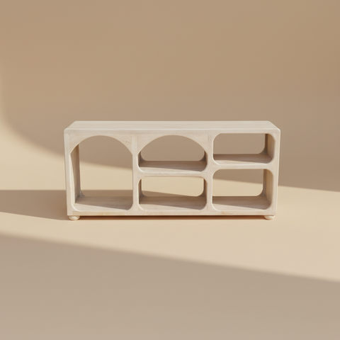 Mobile TV bianco su sfondo neutro