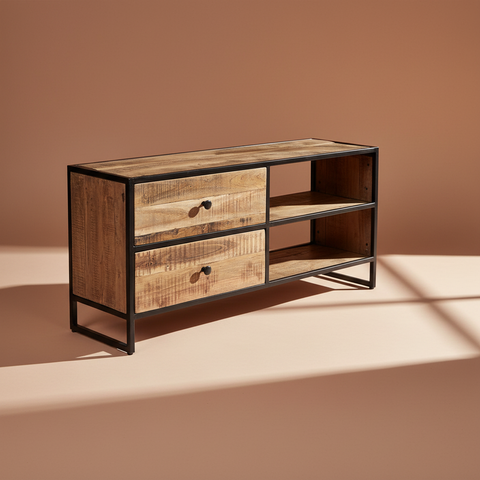 Mobile TV industrial sfondo taupe