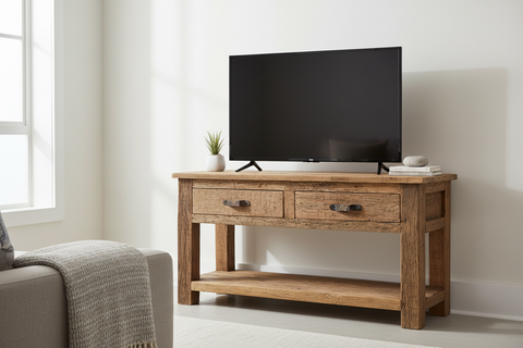 Mobiletto come porta TV contro parete