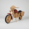Moto Harley Tressage rattan sfondo neutro