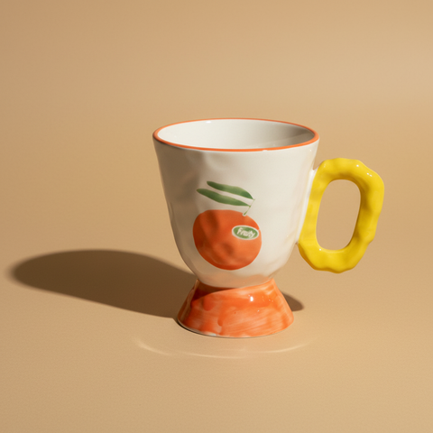 Mug Arcimboldo arancia con ombre intense