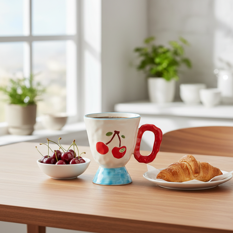 Mug Arcimboldo ciliegie lifestyle