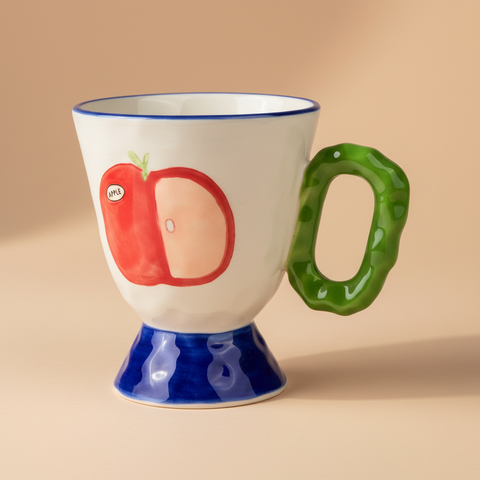 Mug Arcimboldo mela sfondo neutro