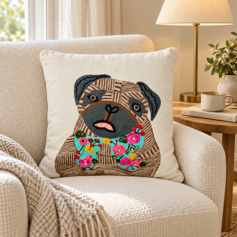 Ambientazione illustrativa — EMBROIDERY - CUSCINO