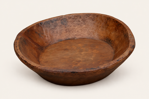 BOWL - CIOTOLA IN LEGNO ORIGINALE - fondo avorio