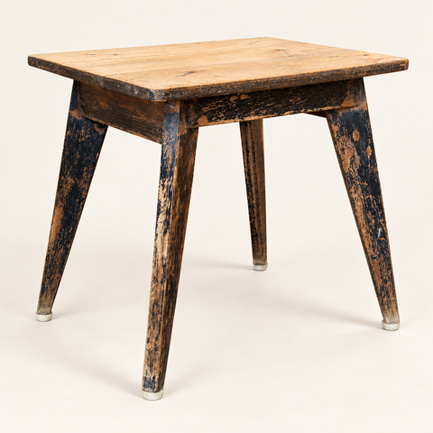 TAVOLINO PICCOLO TEAK ORIGINALE – sfondo avorio caldo