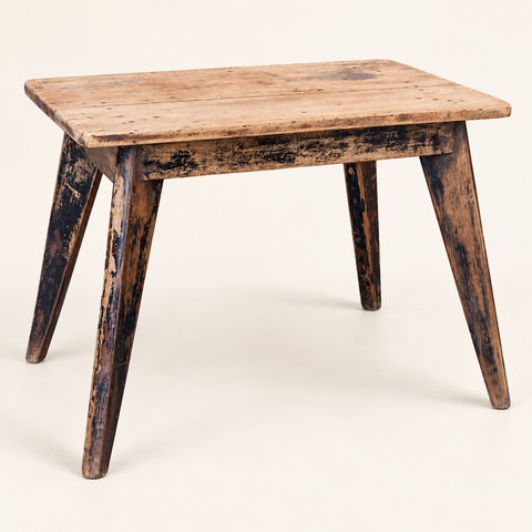 TAVOLINO TEAK ORIGINALE – sfondo avorio caldo