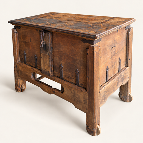 BAULE GRANDE ORIGINALE TEAK – sfondo avorio caldo