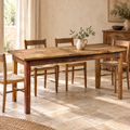 TAVOLO TEAK DI RECUPERO – ambientazione con proporzioni reali