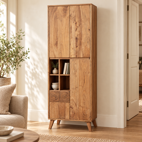 STOCCOLMA - ARMADIO/CREDENZA CON SPORTELLI – ambientazione con proporzioni reali