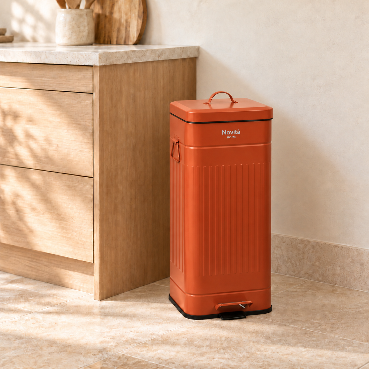 DAILY TRASH - PATTUMIERA CORALLO SQUADRATA 30L SOFTCLOSE - ambientazione