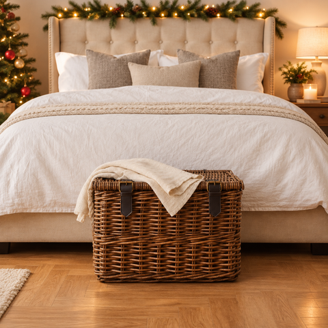Panier - Cesta Bauletto Con Lacci In Pelle