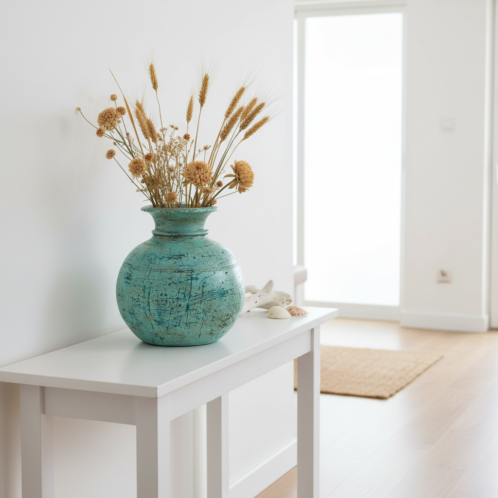 Orcio legno azzurro lifestyle