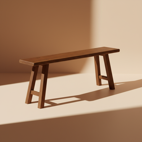 Sgabello in legno fatto a mano - 26 x 40 cm - Marrone Sgabello in legno fatto a mano - 26 x 40 cm - Marrone
