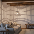 Paralume rattan in ambiente living
