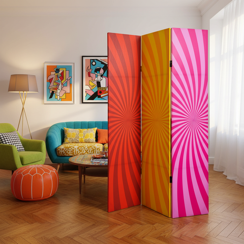 Paravento sunburst ambientato