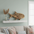 Pesce legno ambientato