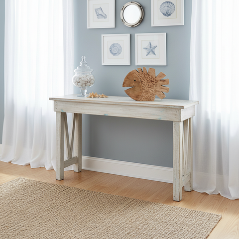 Pesce Tchaou intagliato legno mango in ambiente