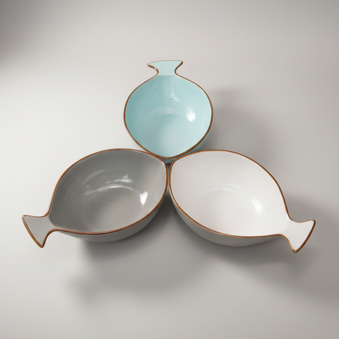 Piattini Pesce - Sfondo Neutro Realistico