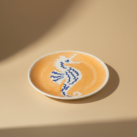 Piatto Cavalluccio - Sfondo Beige