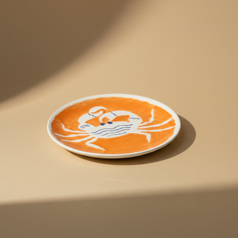 Piatto Granchio - Sfondo Beige