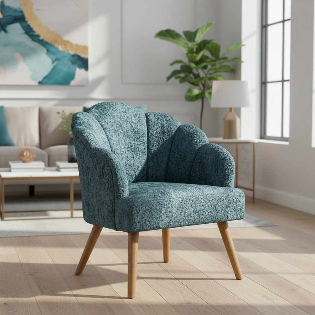 ELODIE - TEAL ARMCHAIR