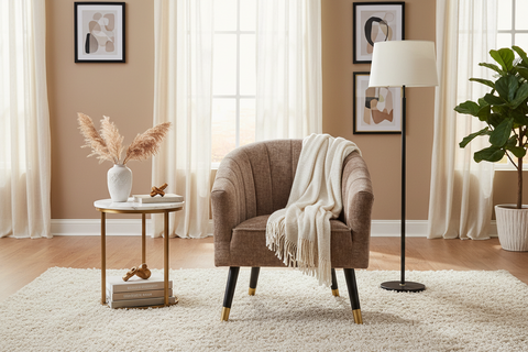 TESSA - POLTRONCINA COLOR NOCCIOLA