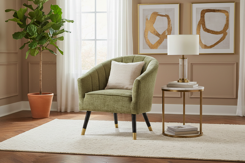 TESSA - POLTRONCINA COLOR VERDE SALVIA