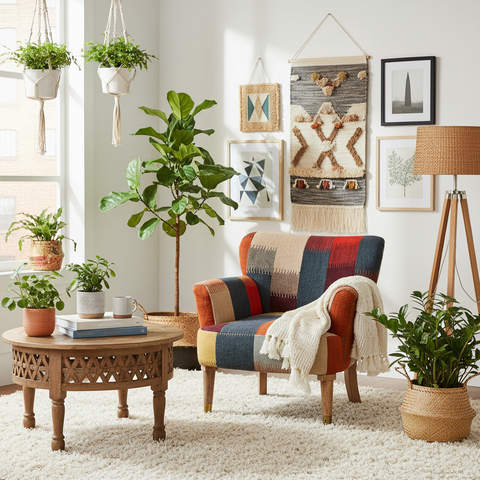 Poltrona Tina multicolore in ambiente