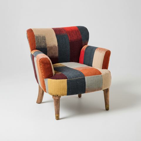 Poltrona Tina multicolore sfondo neutro