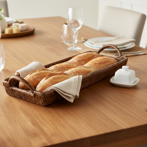 Portabaguette Rattan con Manici - Lifestyle