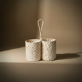 Portaposate Doppio - Sfondo Taupe