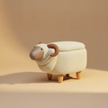 Pouf Ariete Bianco - Muso vs Corna v2