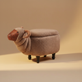 Pouf Ariete Camel - Foto Sfondo Neutro